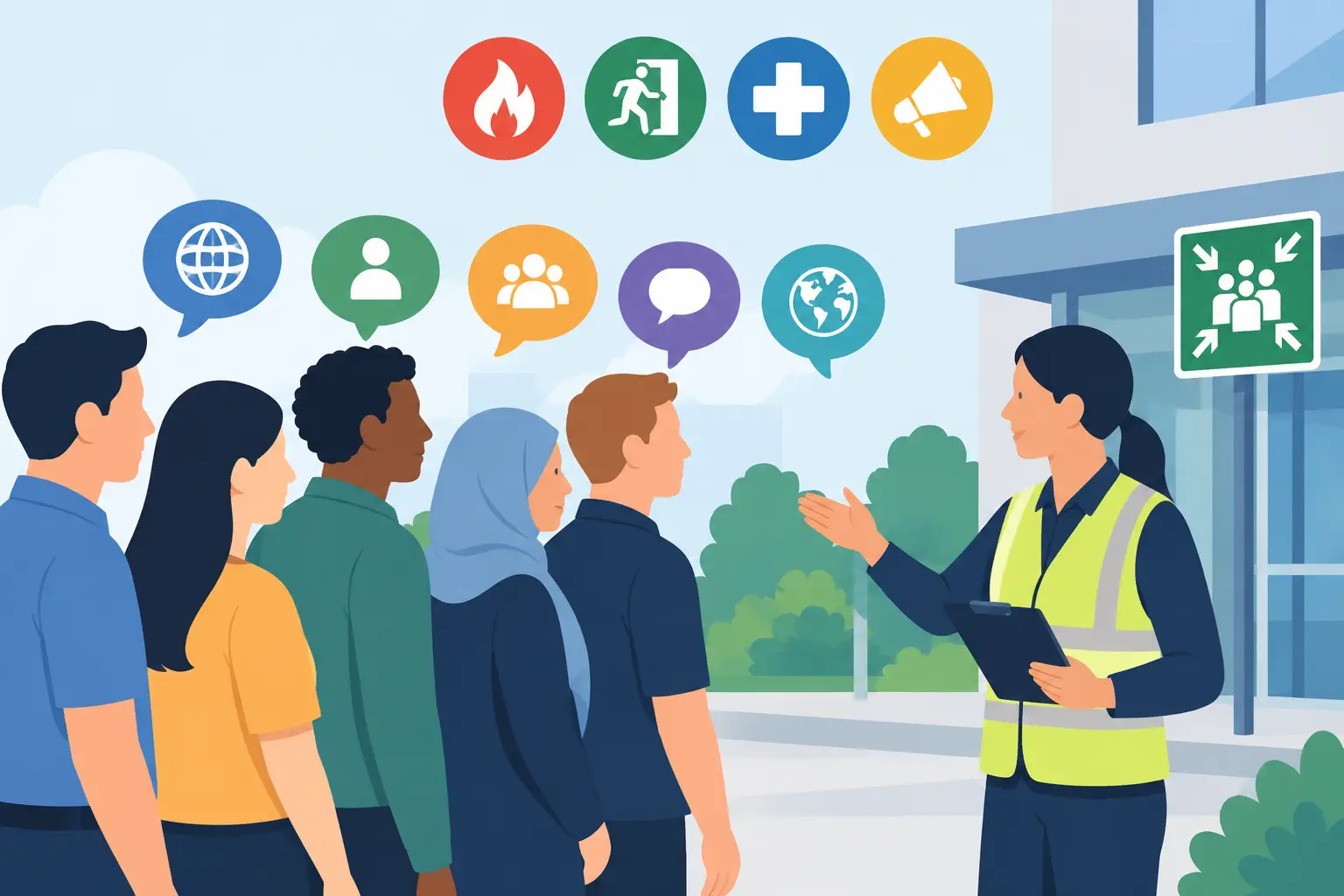 Preparing Multilingual Emergency Drills Safely